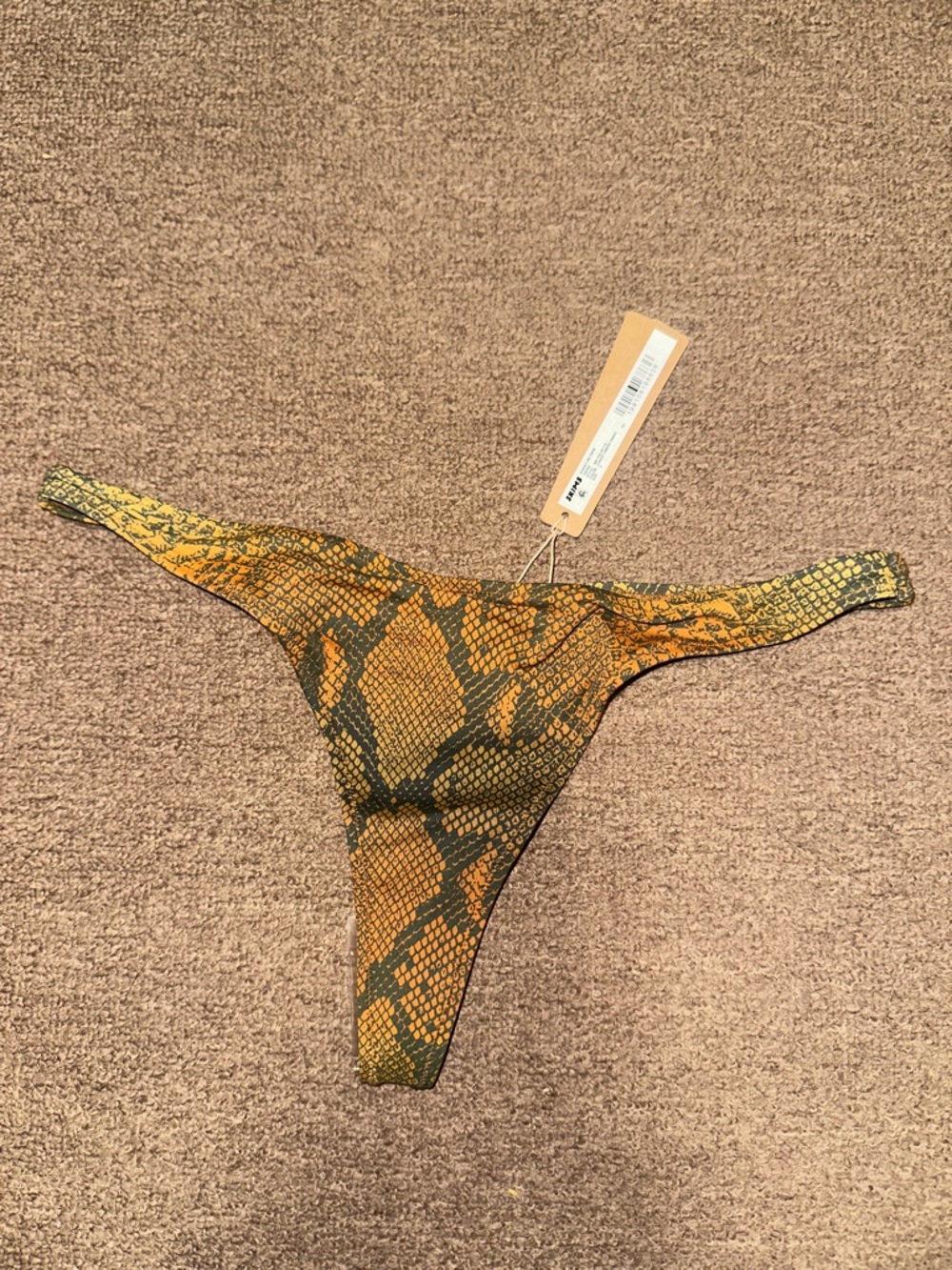 Skims bikini bottom in Yellow and Green size small thong new with tags